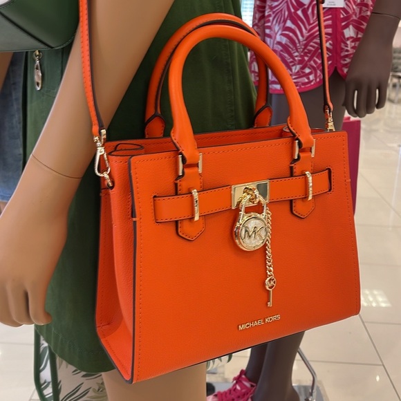 Michael Kors Hamilton Small Satchel Shoulder Crossbody Bag 
Poppy COLOR 
NWT - Picture 3 of 16